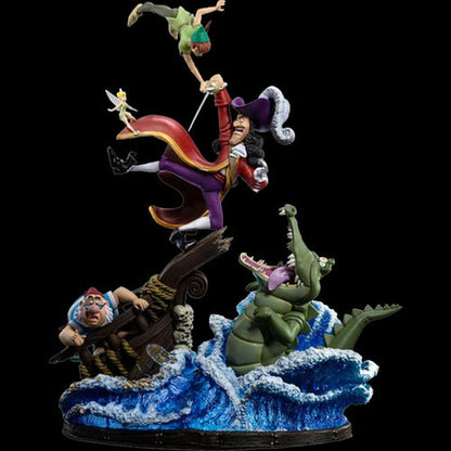 Figura De Acción Peter Pan Vs Hook Deluxe De Iron Studios Deluxe Scale 1/10