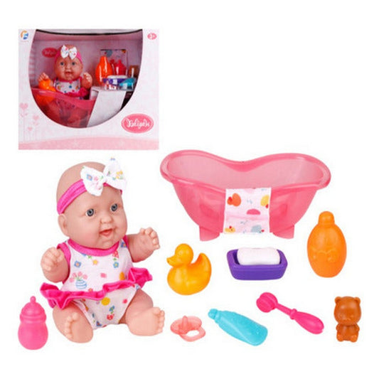 Muñeca Bebe Con Accesorios Hora Del Baño 25cm 2402628 Shine