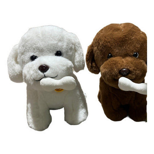 Peluche Perro Con Hueso 20cm 1005-81 Shine
