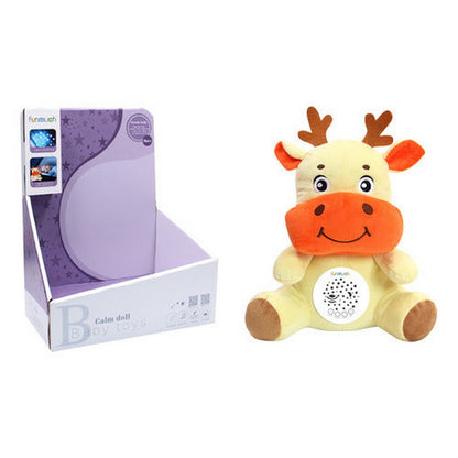 Peluche Reno Proyector Con Sonido 1952298 Shine Color Multicolor