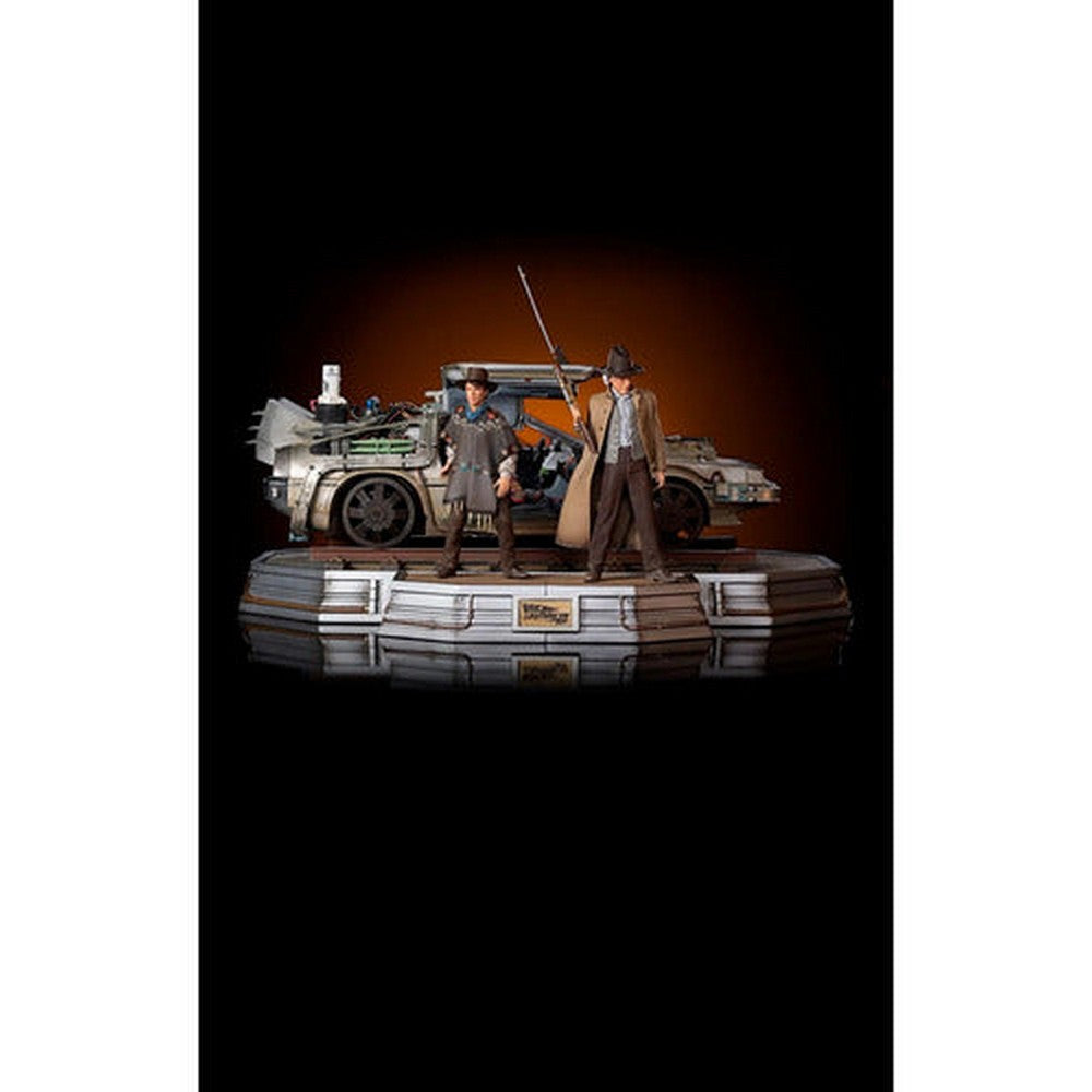 Figura De Acción Marty Mcfly Y Doc De Iron Studios 1/10 Bds Art Scale
