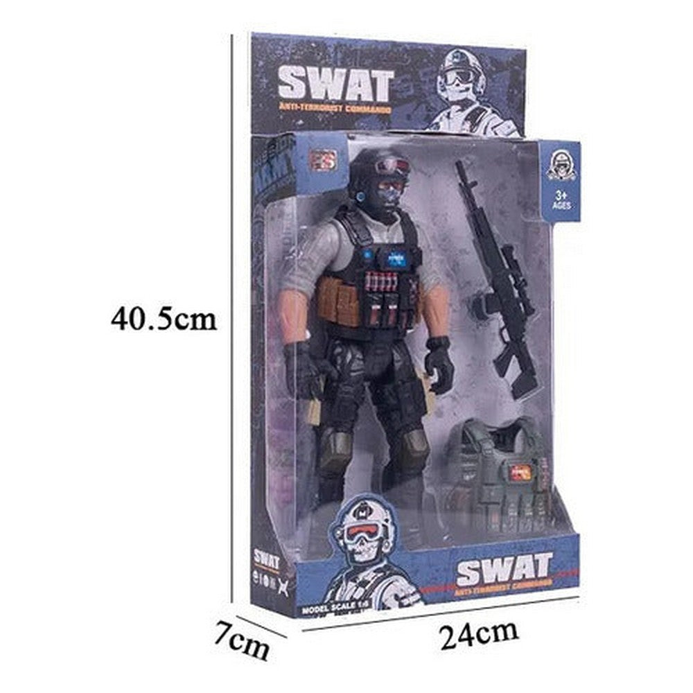Muñeco Soldado Swat Con Accesorios 2363737 Shine