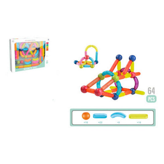Juego Piezas Magnéticas 64 Piezas 2206309