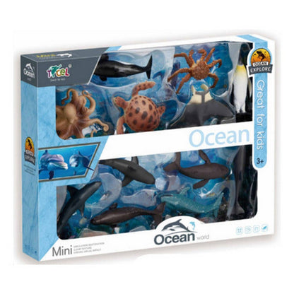 Set Animales Marinos Ocean World X12 2308517