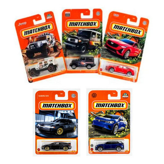 Matchbox Pack X5 Autos Individuales Surtidos 30782 Mattel