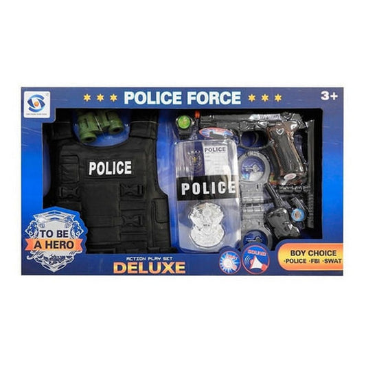Set Policia Pistola C/luz Y Sonido, Chaleco + 8 Acc. 1733939