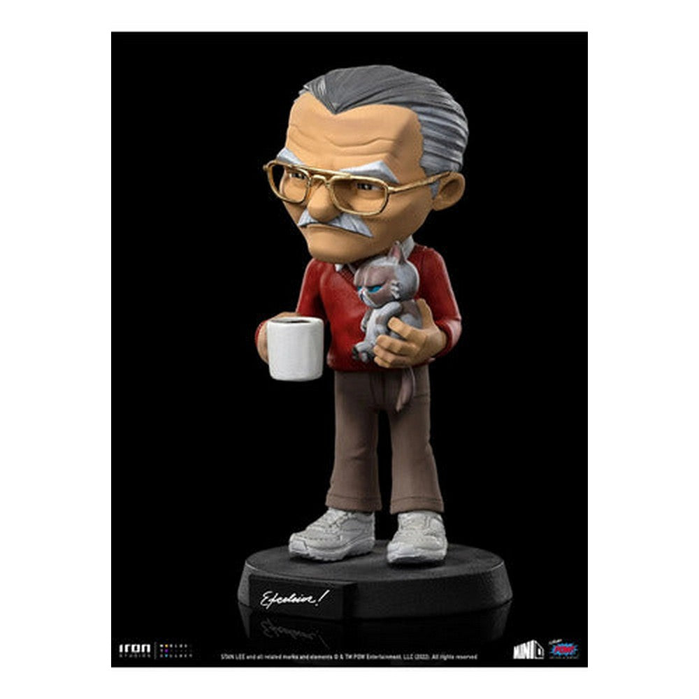 Figura Stan Lee Con Gato Gruñón Minico 71422 Iron Studios