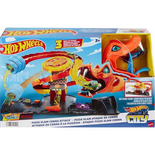 Hot Wheels City Pista Pizza Shop Htn81 Mattel