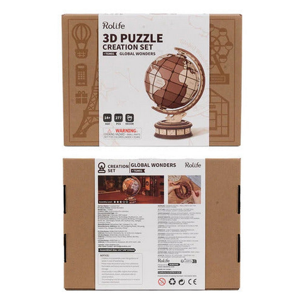 Puzzle 3d - Global Wolnders - Robotime