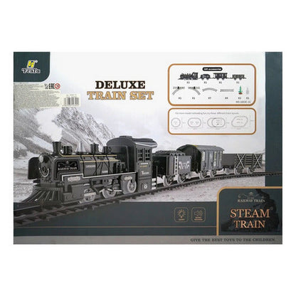 Pista De Tren Con Luz Sonido Y Vapor 2067705 Shine Color Negro