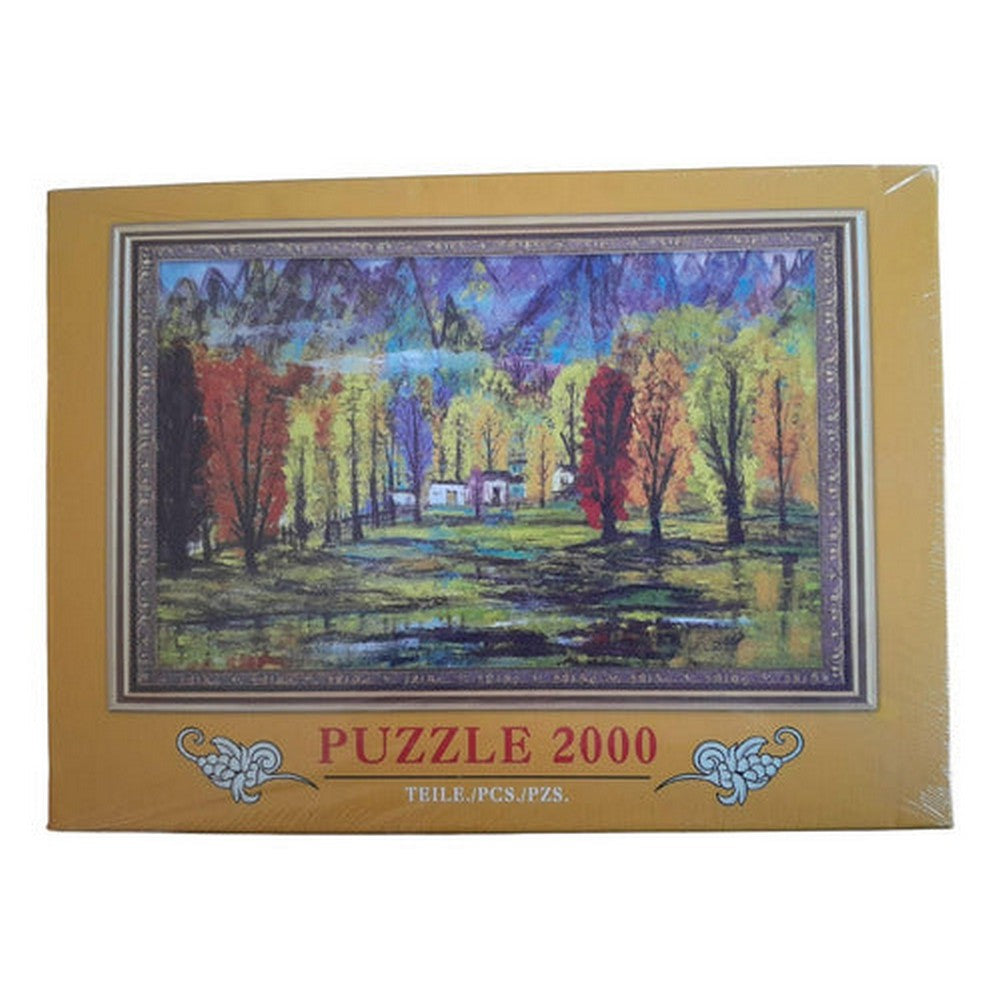 Puzzle 2000 Pzs Otoño Bosque Al Oleo 7008 Jigsaw 1970534