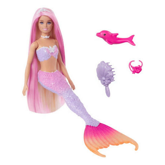 Muñeca Barbie Sirena Colores Magicos Hrp96 Mattel