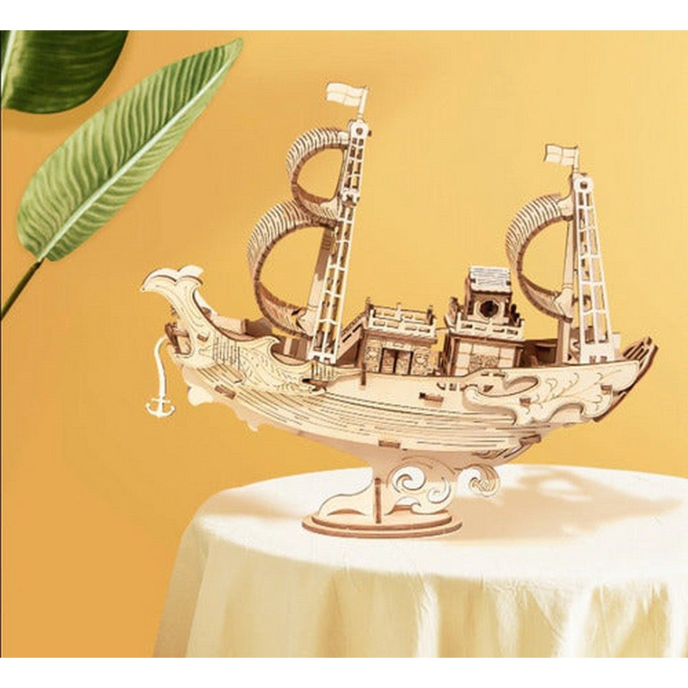 Robotime Puzzle 3d Barco Diplomatico Japones Tg307 Rolife