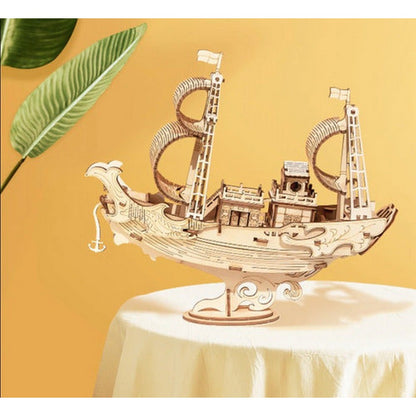 Robotime Puzzle 3d Barco Diplomatico Japones Tg307 Rolife