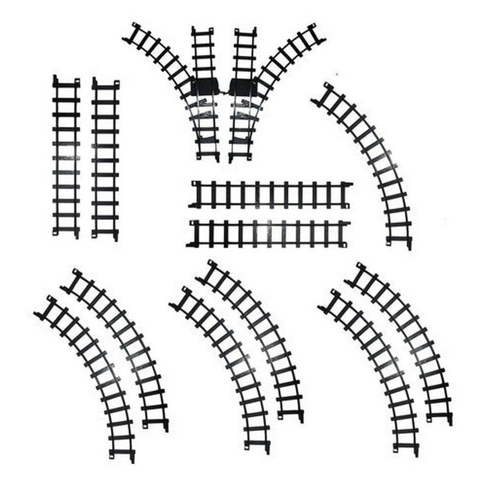 Pista De Tren Con Luz Sonido Y Vapor 2067705 Shine Color Negro