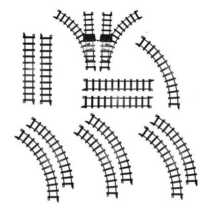 Pista De Tren Con Luz Sonido Y Vapor 2067705 Shine Color Negro