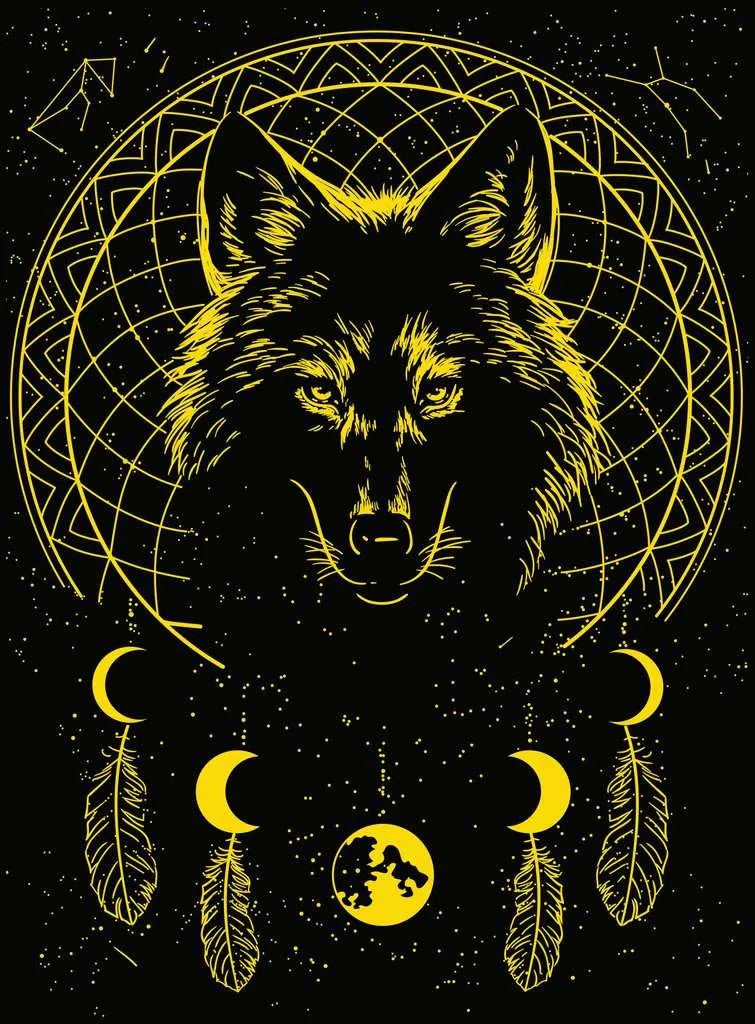 Ravensburger Puzzle 500 Pzs Lunar Wolf 12000442