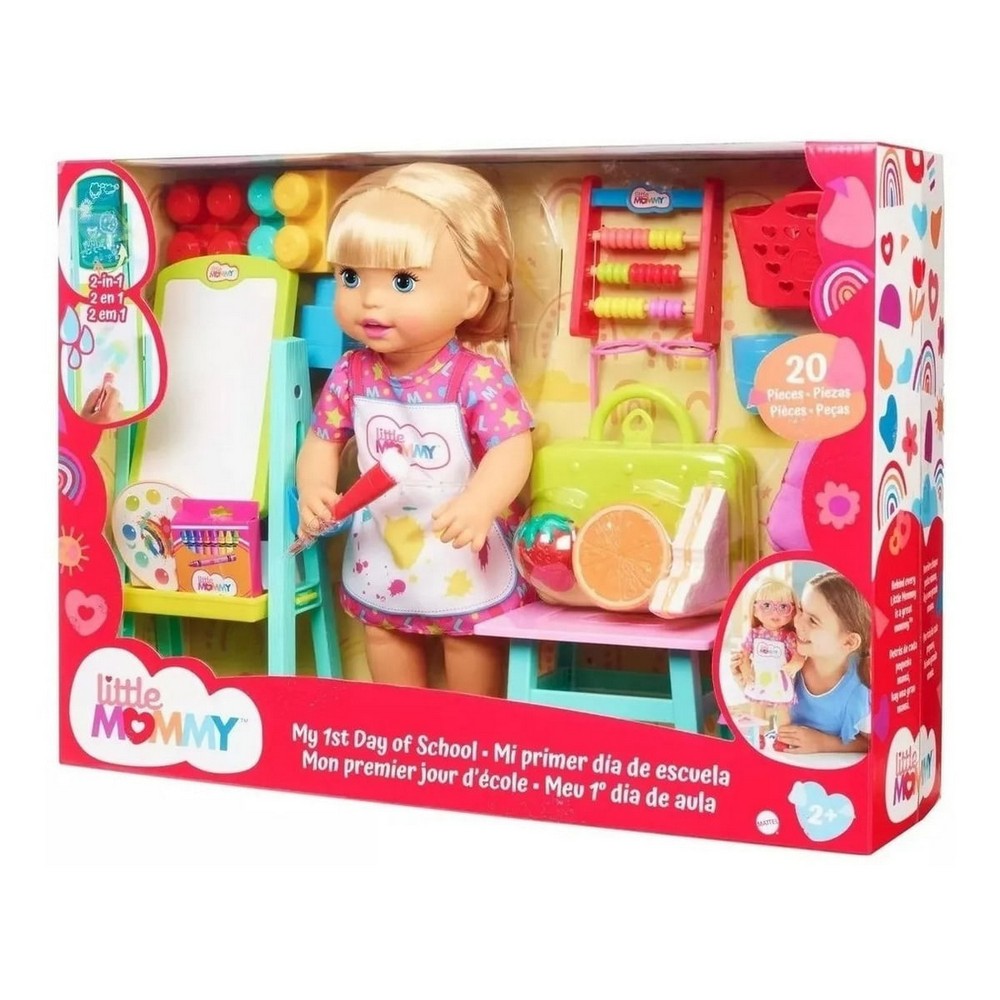 Muñeca Little Mommy Mi Primer Dia De Escuela Mattel Hbj58