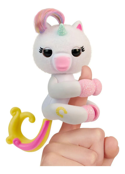 Fingerlings Interactivo Unicornio Lulu 3112 Blanco