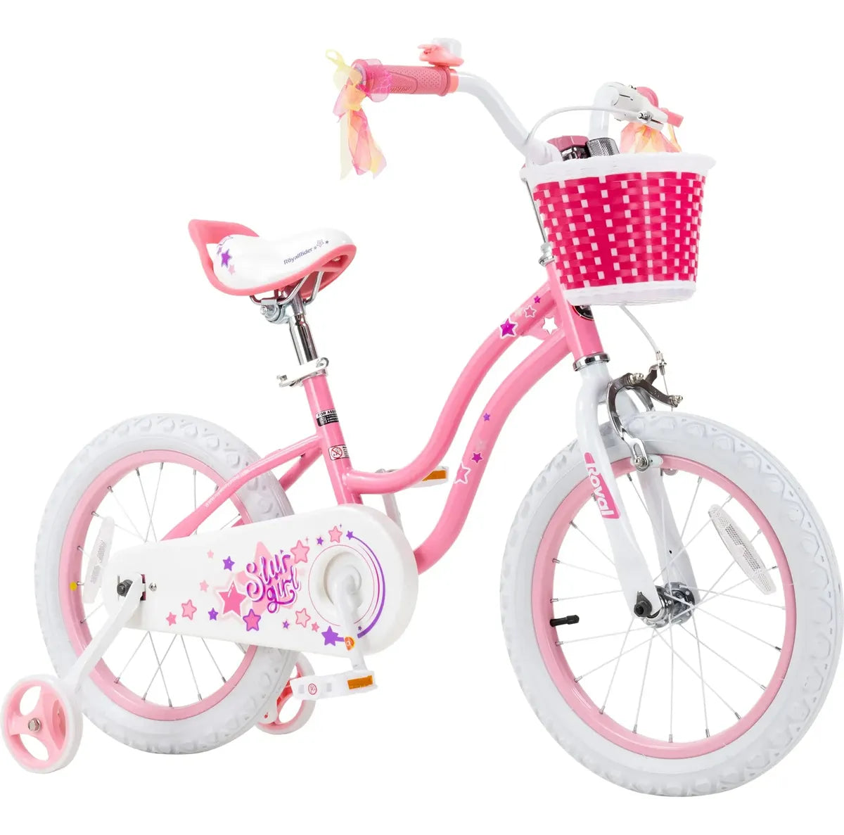 Bicicleta Infantil Royal Baby Star Girl Rosa R16 Rb16g-1