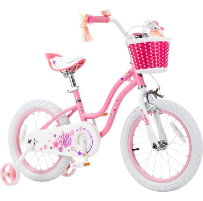 Bicicleta Infantil Royal Baby Star Girl Rosa R16 Rb16g-1