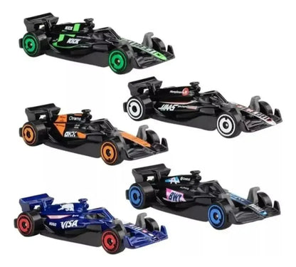 Hot Wheels Pack X5 Coches De Fórmula 1 1:64 Jgf58 Varios