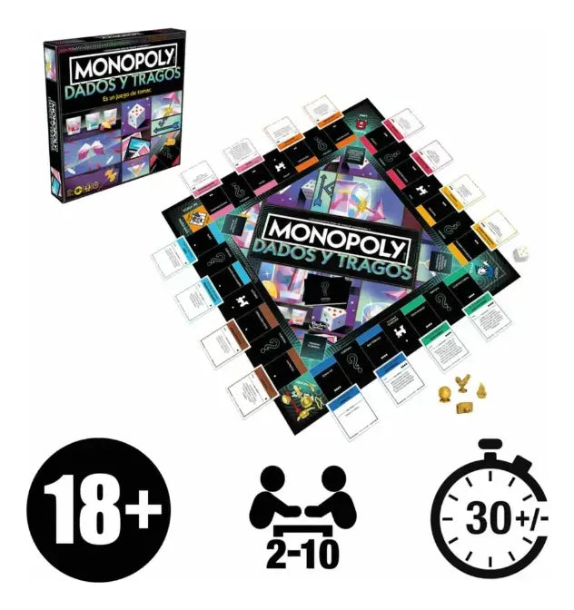 Hasbro Family Monopoly Fiesta Board Crawl G2226