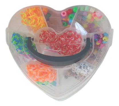 Set De Gomitas Y Pulseras Valija Corazon 3 Pisos Kl375 Shine