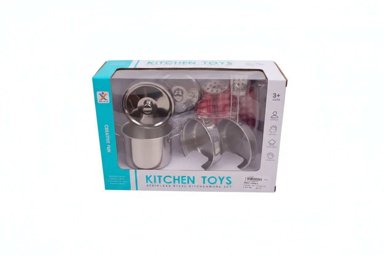 Set De Cocina Ollas De Metal 1878004 E.full Gris