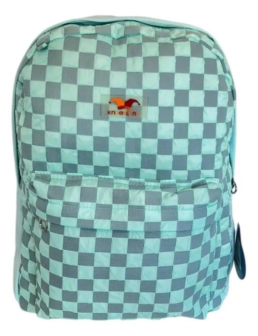 Mochila Espalda Escolar 18p Cuadrille 3d Sl1905v Kinderland Verde Agua