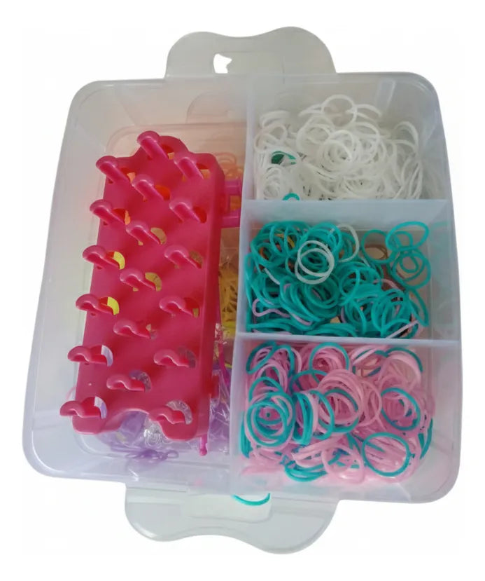 Caja De Gomitas Pulseras Y Telar 3 Pisos 389 Grs Kl374 Shine