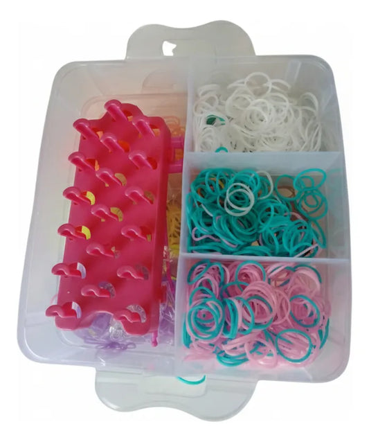 Caja De Gomitas Pulseras Y Telar 3 Pisos 389 Grs Kl374 Shine
