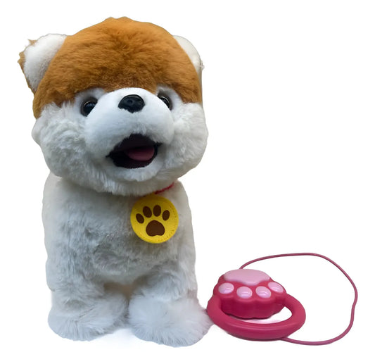 Peluche Perro A Control Remoto Jm-2331 Shine Blanco Y Marrón