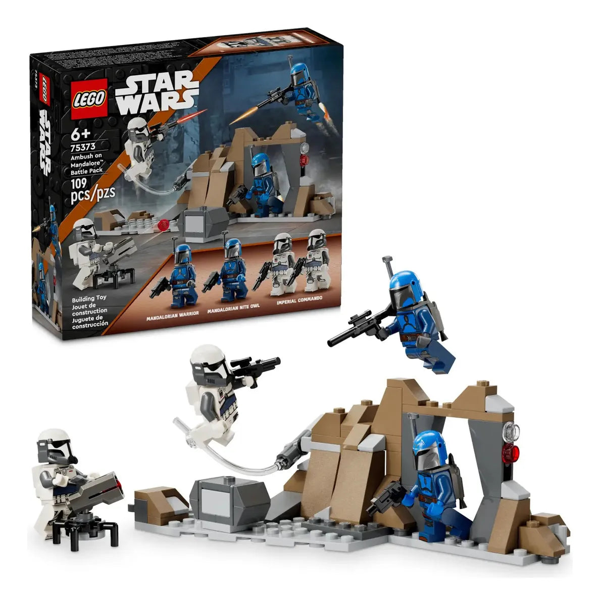 Lego Star Wars Tm Emboscada En Mandalore 75373 109 Guerrero Mandaloriano