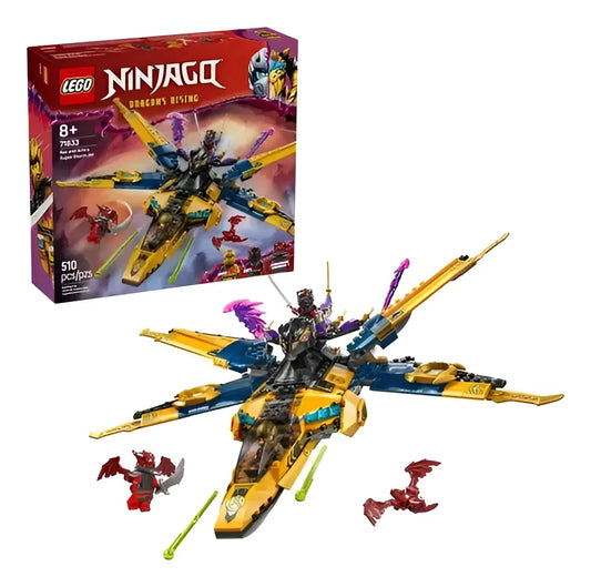 Lego Ninjago Super Jet De La Tormenta De Ras Y Arin 71833 510 El Ascenso De Los Dragones