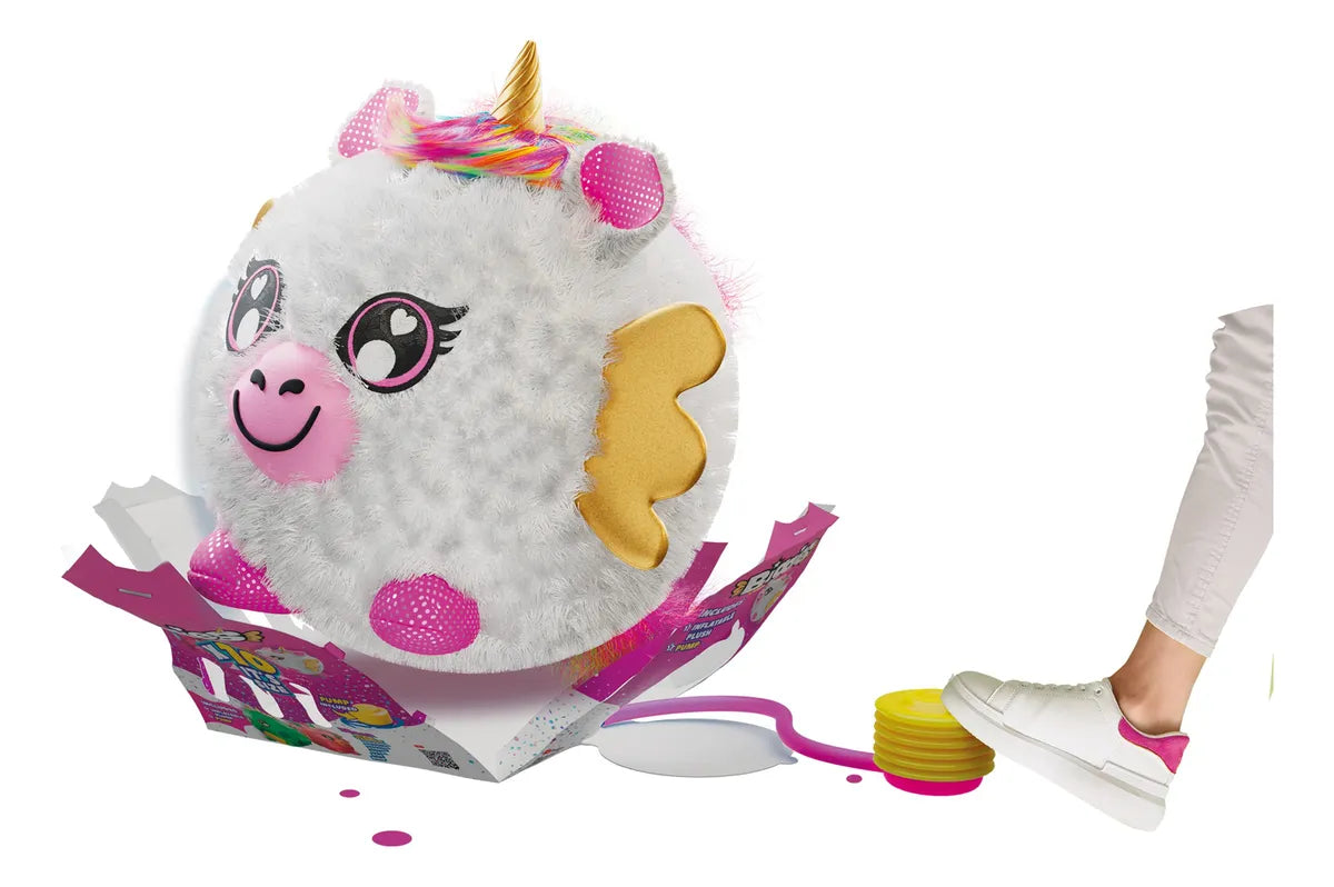 Biggies Mega Peluche Inflable Unicornio Big001-un Blanco