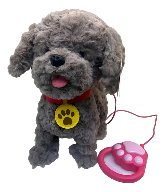 Peluche Perro A Control Remoto Jm-2307 Shine Gris