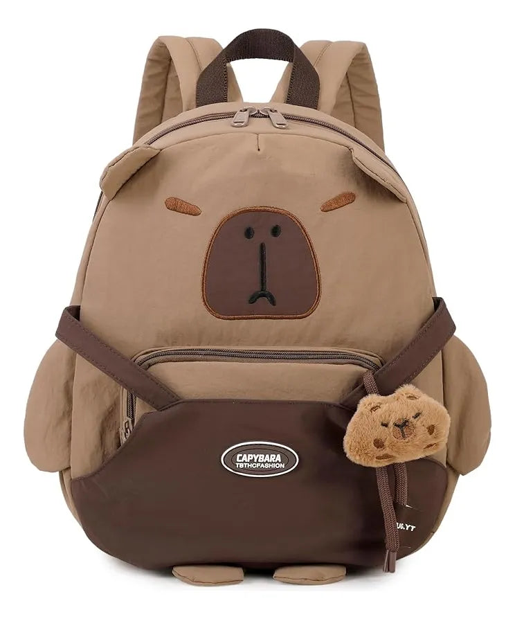Mochila Escolar De Capibara Marron Oscuro Kl1162 Shine Marrón Oscuro