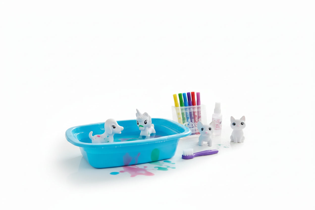 Color My Pets X4 Mascotas Para Pintar Y Lavar 3104778 Shine