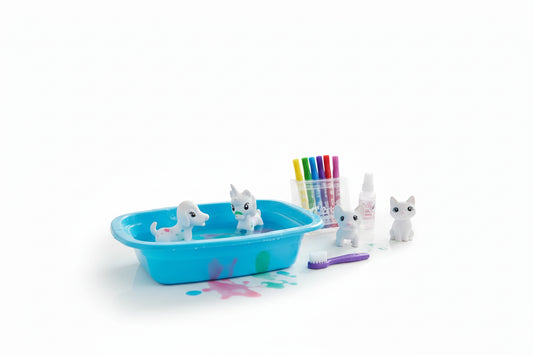 Color My Pets X4 Mascotas Para Pintar Y Lavar 3104778 Shine