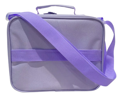 Lunchera Escolar Térmica Lila Con Flores Zykl005 Shine Lila