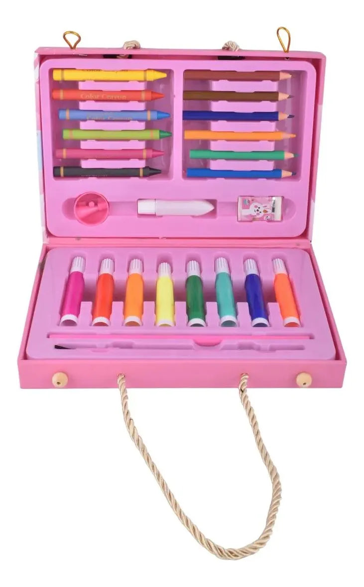 Set De Arte Rosa 36 Pzs Kl1027-g Shine