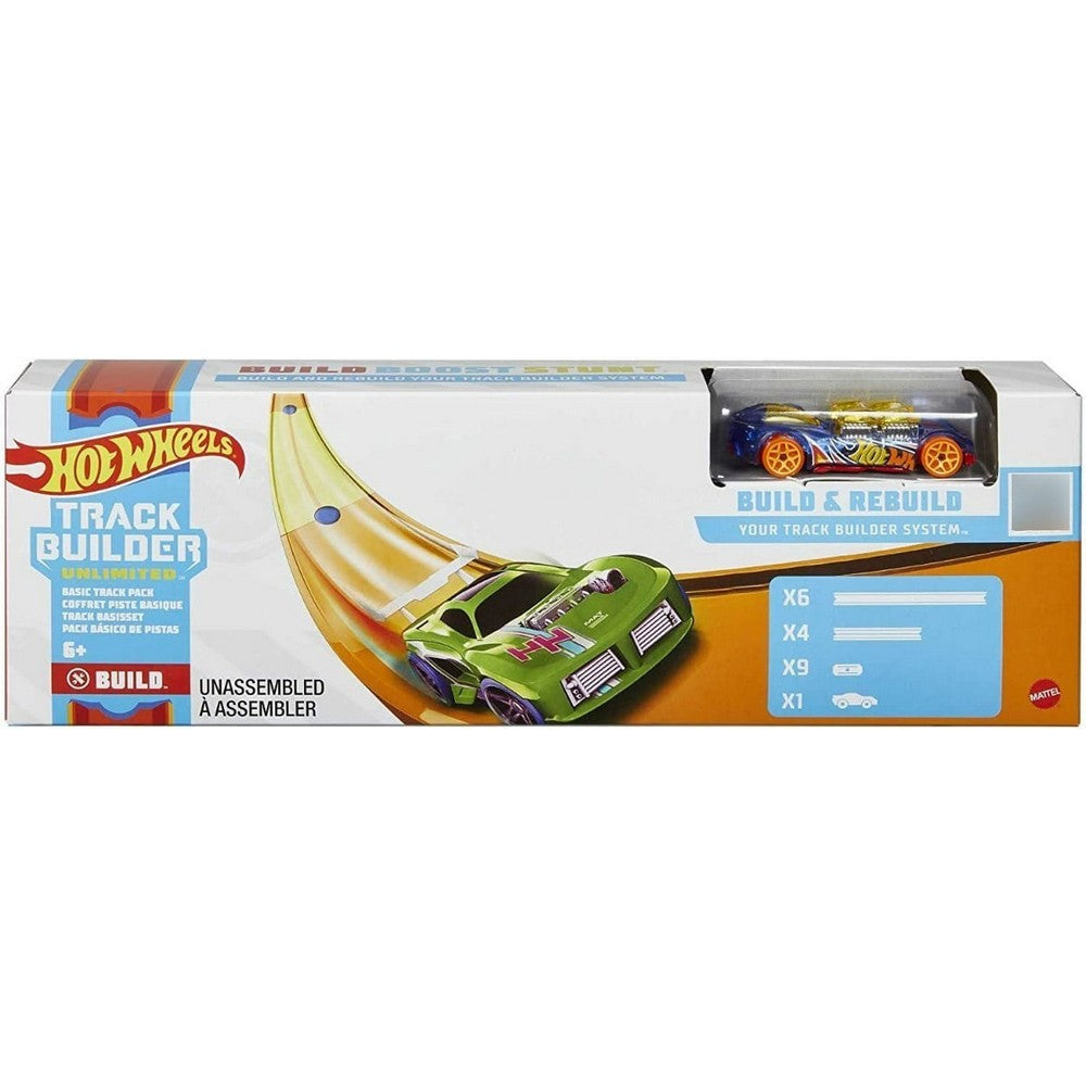 Hot Wheels Track Builder Paquete Básico Pista Gvg13 Mattel