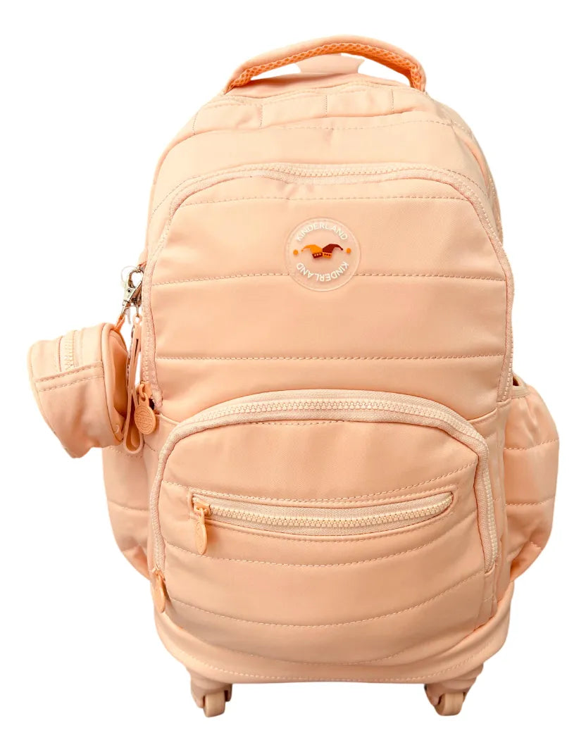 Mochila Carrito Escolar 18 Pulgadas Sl2501 Kinderland Rosa