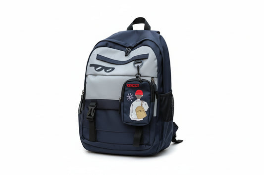 Mochila Escolar Negra 17 Kl1227 Shine Negro