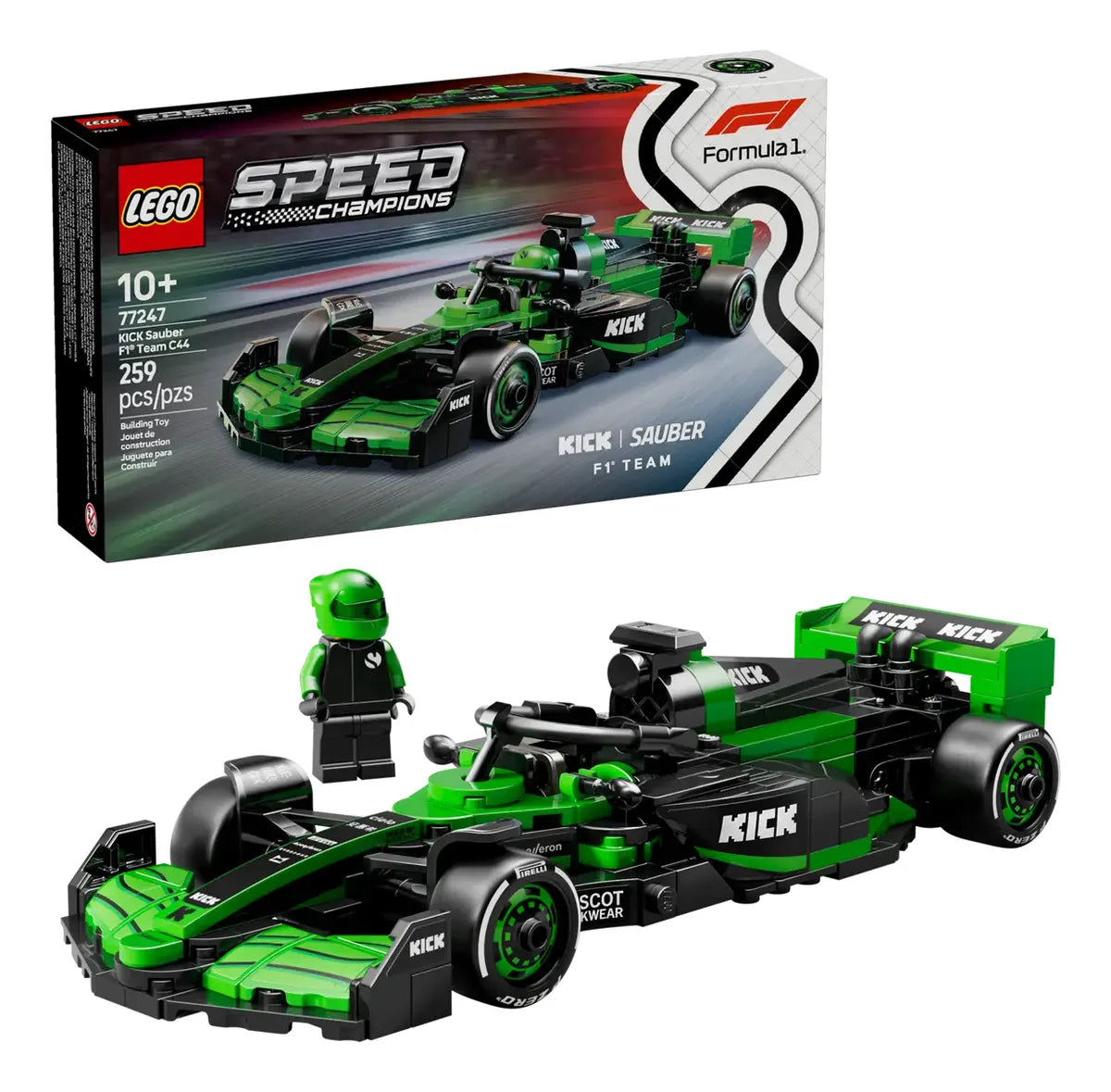 Lego Speed Champions Coche De Carreras Kick Sauber F1® 77247
