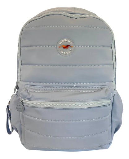 Mochila Espalda 18 Pulgadas Escolar Sl2502c Kinderland Celeste