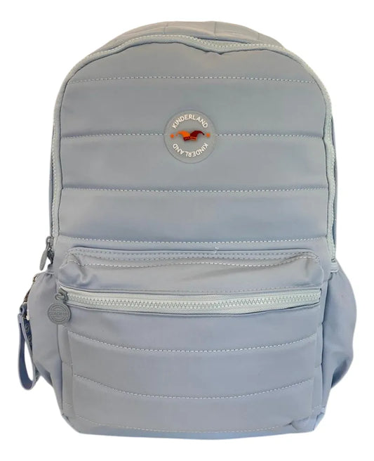 Mochila Espalda 18 Pulgadas Escolar Sl2502c Kinderland Celeste