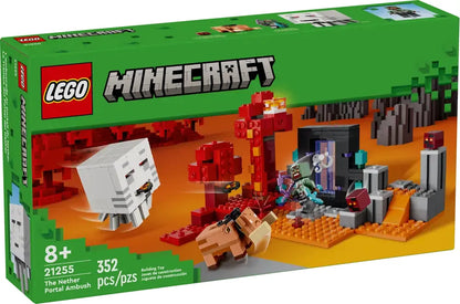 Lego Minecraft La Emboscada En El Portal Del Nether 21255 352 The Nether Portal Ambush
