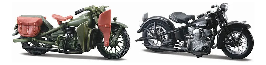 Maisto 1:18 Moto Harley Davidson Duo Década 1940 37301 Verde
